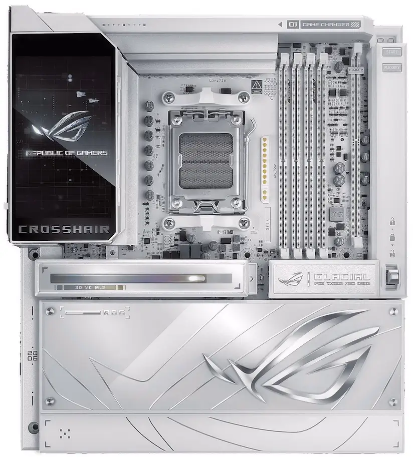 Montaje Placa Base ASUS ROG CROSSHAIR X870E GLACIAL Alovera Alovera Gaming - Montaje Placa Base ASUS ROG CROSSHAIR X870E GLACIAL Alovera